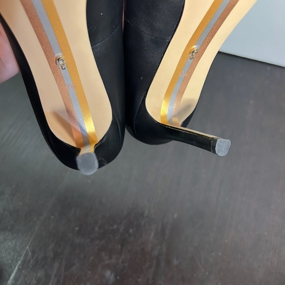 Sam Edelman Hazel Pointed Toe Pump Heels Shoes Black Leather Woman’s 8.5 - Picture 14 of 16